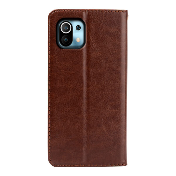 Xiaomi Mi Serie Crazy Horse Leder Einfach Xiaomi Mi 11 Handyhülle PU #1085