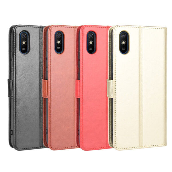 Xiaomi Redmi Serie Einfach Crazy Horse Leder Handyhülle Redmi 9a #1131 – Bild 2