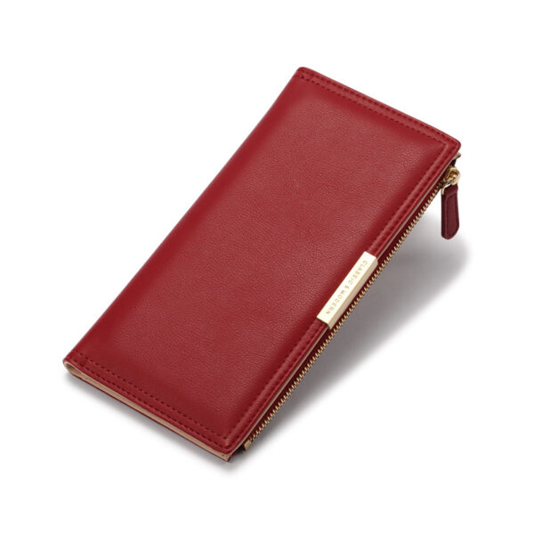 Geldbörsen Und Taschen Mode Einfarbig PU Geldbörse Universal #3389 – Bild 2