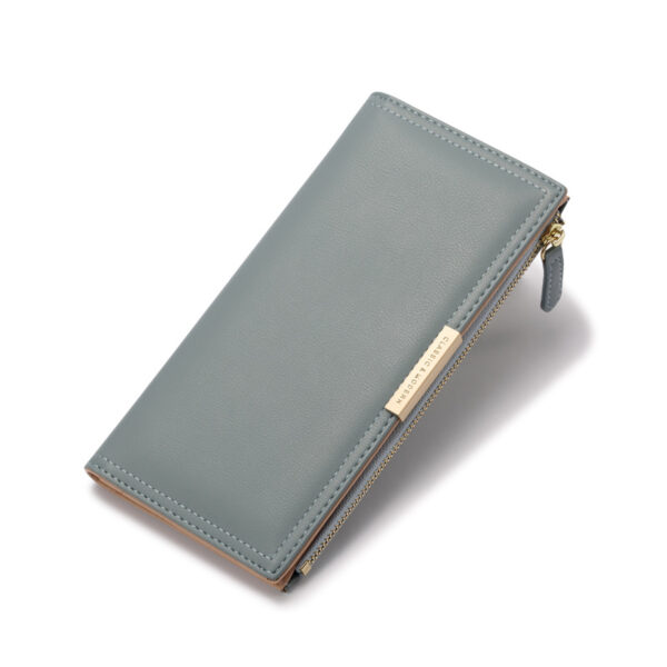 Geldbörsen Und Taschen Mode Einfarbig PU Geldbörse Universal #3389 – Bild 4